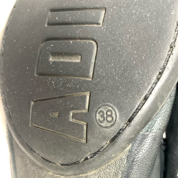 Palladium Black Leather Mary Janes 7/38 Sporty Balletcore Y2K Retro Preppy - Picture 14 of 15